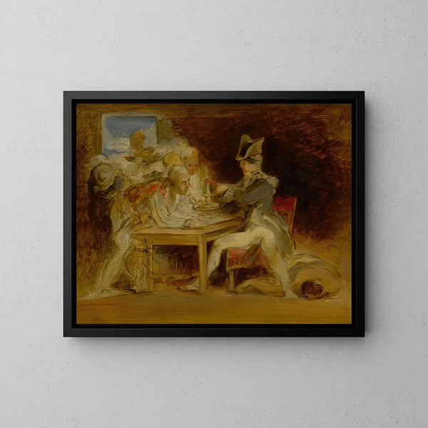 Nelson scellant la lettre de Copenhague - Sir David Wilkie — gerahmtes Bild an der Wand