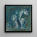 Eine kniende Figur - Sir Edward Coley Burne-Jones — gerahmtes Bild an der Wand