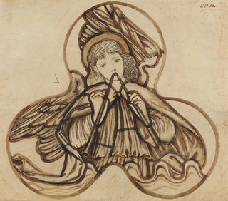 Sir Edward Coley BurneJones - Angel Playing on Pipes.webp