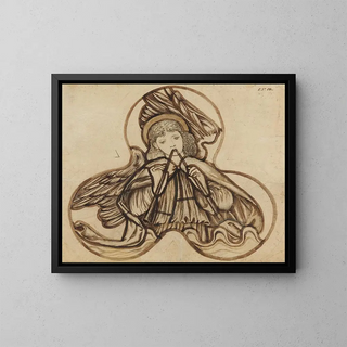 Sir Edward Coley BurneJones - Angel Playing on Pipes.webp