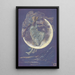 Luna - Sir Edward Coley Burne-Jones — gerahmtes Bild an der Wand
