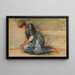 Die Serie Die Rose Eglantine, Studie für Die Hof des Gartens IV - Sir Edward Coley Burne-Jones — gerahmtes Bild an der Wand