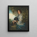 Portrait der Lady Alice Peel, die einen King Charles Spaniel auf ihren Knien hält - Sir Francis Grant — gerahmtes Bild an der Wand