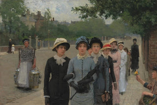 Sir George Clausen - Schoolgirls.webp