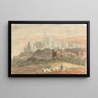 Sir George Hayter - A Capriccio of Windsor Castle.webp