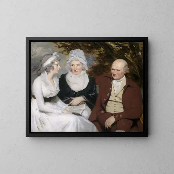 Betty Johnstone und Mademoiselle Wedderburn - Sir Henry Raeburn — gerahmtes Bild an der Wand