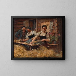 Sir Hubert von Herkomer - Carding Wool.webp
