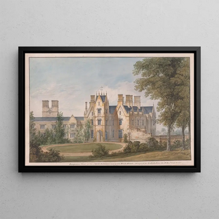 Sir Jeffry Wyatville - Lilleshall Shropshire View of the North Entrance and of the West Front.webp
