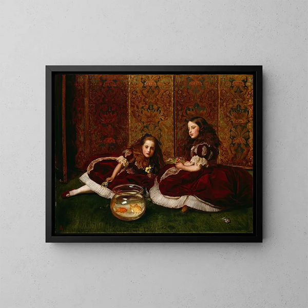 Freizeitstunden - Sir John Everett Millais — gerahmtes Bild an der Wand