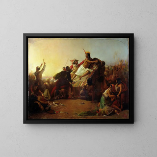 Sir John Everett Millais - Pizarro Seizing the Inca of Peru.webp