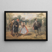 Zwischen Malvolio im Kreuz der Strumpfhalter - Sir John Gilbert — gerahmtes Bild an der Wand