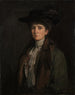 Eine Dame in Braun, die man für Margaret Edith Bannatyne Cobb hält - Sir John Lavery — Ansicht des Kunstwerks