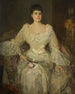 Eine Dame in Weiß Ein Porträt von Lady Lyle - Sir John Lavery — Ansicht des Kunstwerks