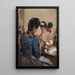 Fabrikanten von Zigaretten in Sevilla - Sir John Lavery — gerahmtes Bild an der Wand