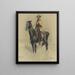 Don Roberto Robert Bontine Cunninghame Graham auf Pampa - Sir John Lavery — gerahmtes Bild an der Wand