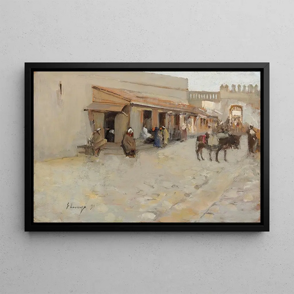 El Asha - Sir John Lavery — gerahmtes Bild an der Wand
