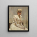 Portrait einer jungen Frau - Sir John Lavery — gerahmtes Bild an der Wand