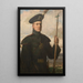 Sir Patrick Ford im Uniform eines königlichen Bogenschützen - Sir John Lavery — gerahmtes Bild an der Wand