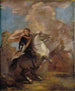Ein Offizier auf dem Pferd - Sir Joshua Reynolds — Ansicht des Kunstwerks