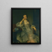 Portrait von Miss Bullock - Sir Joshua Reynolds — gerahmtes Bild an der Wand
