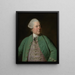Portrait von Edward Holden Cruttenden - Sir Joshua Reynolds — gerahmtes Bild an der Wand