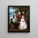 Die Familie des Tempels - Sir Joshua Reynolds — gerahmtes Bild an der Wand
