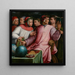 Sechs toskanische Dichter - Giorgio Vasari — gerahmtes Bild an der Wand