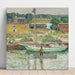 Reproduktion des Gemäldes Sloop à huîtres, Cos Cob - Childe Hassam