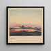 Abendstimmung im Herbst - Karl Wiener — gerahmtes Bild an der Wand