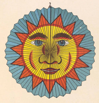 Soleil avec un design de lanterne à auréole épineuse - Anonyme