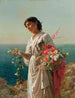 La Fille aux fleurs Capri - Sophie Anderson — Ansicht des Kunstwerks