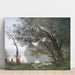 Reproduktion des Gemäldes Jean-Baptiste-Camille Corot Souvenir de Mortefontaine Gemälde