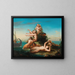 L'appel des sirènes pour Ulysse - Escuela española — gerahmtes Bild an der Wand