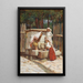 Am Brunnen - Spiro Bocaric — gerahmtes Bild an der Wand