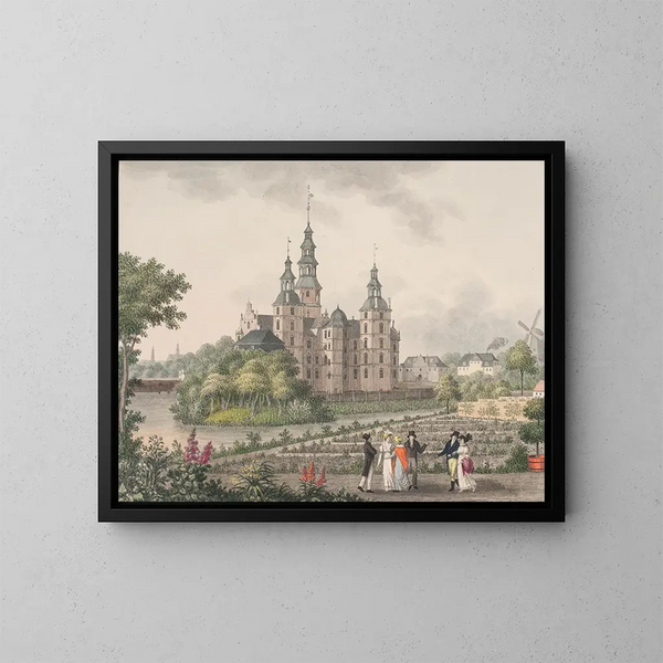 Château de Rosenborg - Søren L. Lange — gerahmtes Bild an der Wand