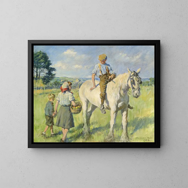 Der Bauernjunge - Stanhope Alexander Forbes — gerahmtes Bild an der Wand