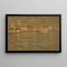 Ansicht der Stadt am Wasser - Stanisław Chlebowski — gerahmtes Bild an der Wand