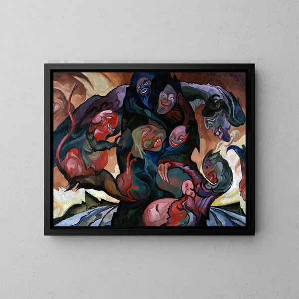 L'afterimage du soleil - Stanisław Ignacy Witkiewicz — gerahmtes Bild an der Wand