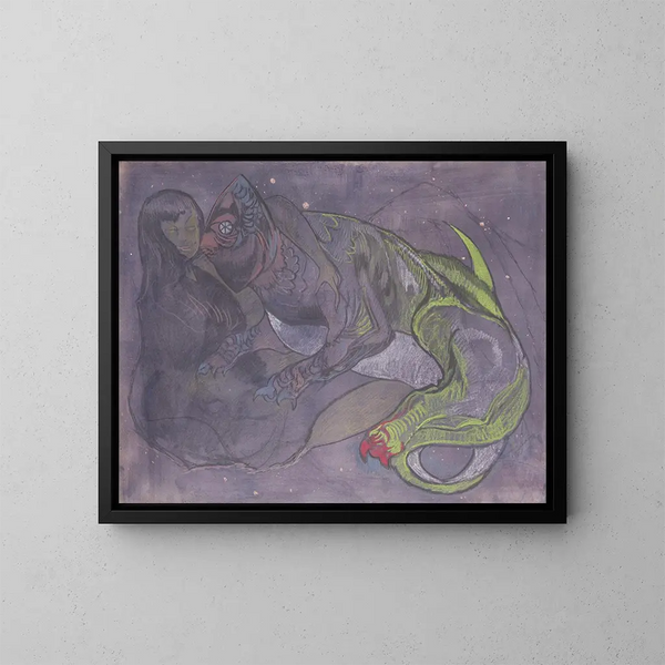 Chameleo aus der Serie Astronomische Kompositionen - Stanisław Ignacy Witkiewicz — gerahmtes Bild an der Wand