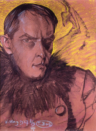Stanisaw Ignacy Witkiewicz - Selfportrait wearing a fur collar.webp