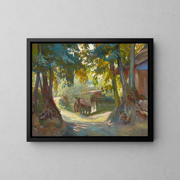 Ein Herbsttag - Stanisław Kamocki — gerahmtes Bild an der Wand