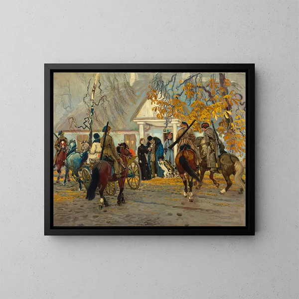 Insurgé verhaftet - Stanisław Masłowski — gerahmtes Bild an der Wand