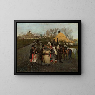 Stanisaw Masowski - Talking on a rural road.webp