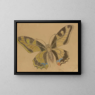 Schmetterling Papilio machaon - Stanisław Wyspiański — gerahmtes Bild an der Wand