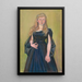 Portrait einer jungen Dame - Stanisław Wyspiański — gerahmtes Bild an der Wand