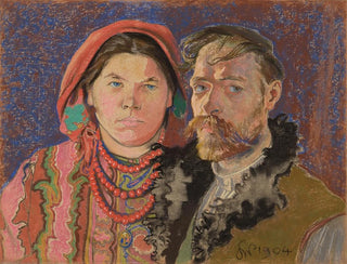 Stanisaw Wyspiaski - SelfPortrait with Wife.webp