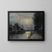 Le Canal Saint-Denis, Lichteffekt des Mondes - Stanislas Lépine — gerahmtes Bild an der Wand