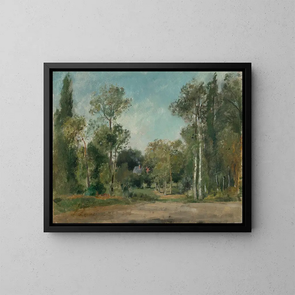 Landschaftsbild - Stanislas Lépine — gerahmtes Bild an der Wand