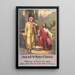 Jesus und die Samariterin - Stecher Litho Co — gerahmtes Bild an der Wand