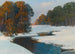 Winterlandschaft im Abendlicht - Stefan Popowski — Ansicht des Kunstwerks